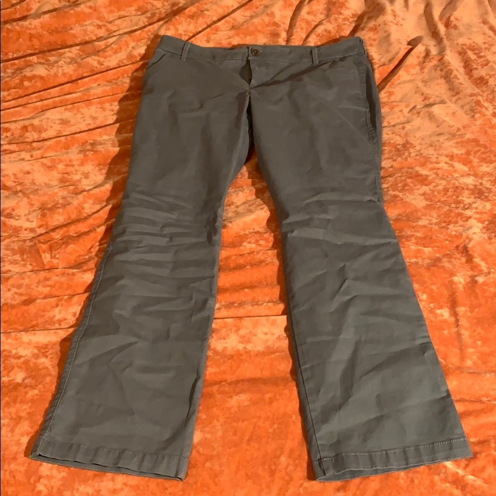 Old navy bootcut pants grey
